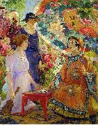 Colin Campbell Cooper Fortune Teller oil on canvas
